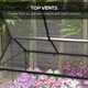 image 4 of Outsunny Raised Garden Bed with Polycarbonate Panel and Top Vent