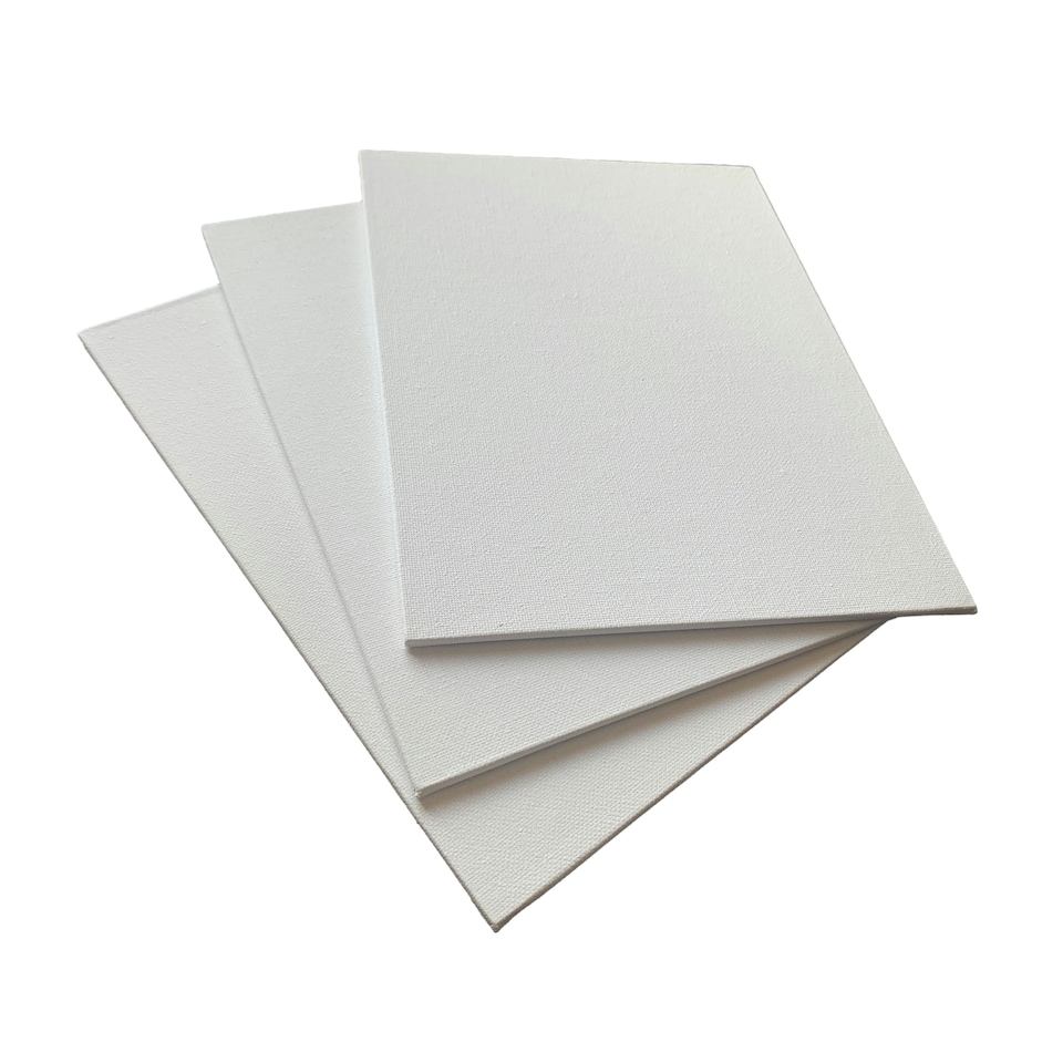 image 1 of 18x24cm Blank White Flat Stretched Board Art Canvas By Janrax