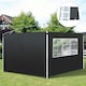 image 2 of Outsunny Gazebo Replacement Exchangeable Wall Panels w/  Window, Blue