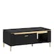 image 1 of Genoa Coffee Table 1 Drawer in Black Matt and Gold