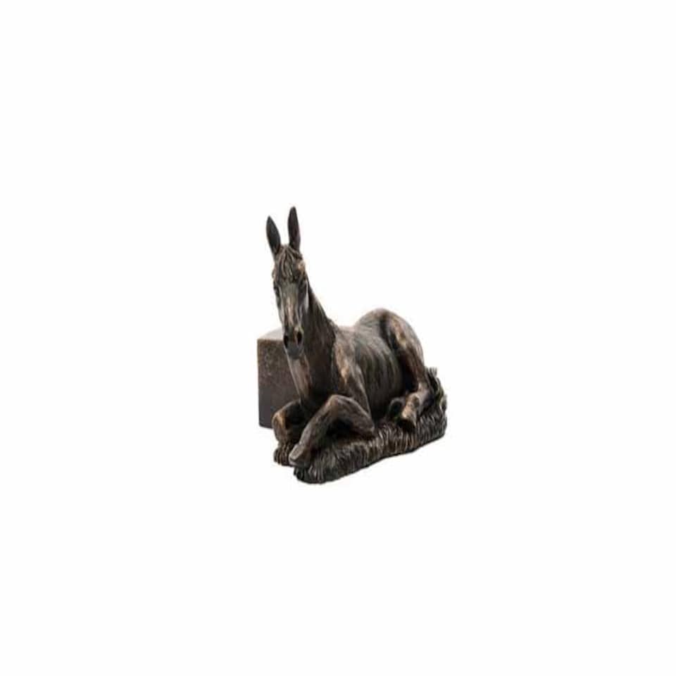 image 1 of Horse Laying Plant Pot Feet - Set of 3 Grey