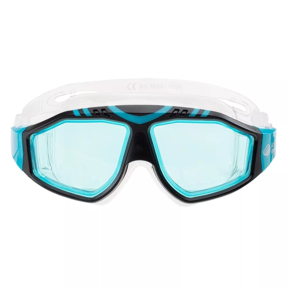 image 1 of Aquawave Unisex Adult Maveric Swimming Goggles | Black | Black/Blue | One Size | 1