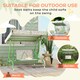 image 5 of AIYAPLAY Kids Garden Swing Chair, Swing Seat with Adjustable Canopy | Green