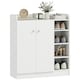 image 6 of HOMCOM Shoe Storage Cabinet Footwear Rack Stand w/Adjustable Shelves White
