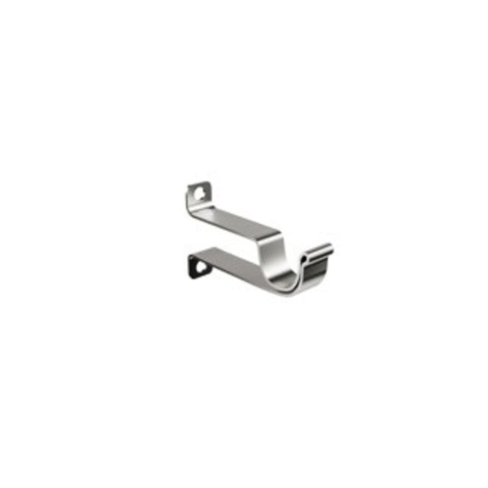image 1 of Silver Cafe Curtain Rod 120 - 215cm Silver | Silver