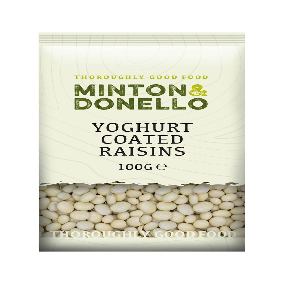image 1 of Minton & Donello Yogurt Coated Raisins 6 x 100g