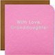 image 1 of Contemporary Patterned Design Braille Birthday Card for Granddaughter