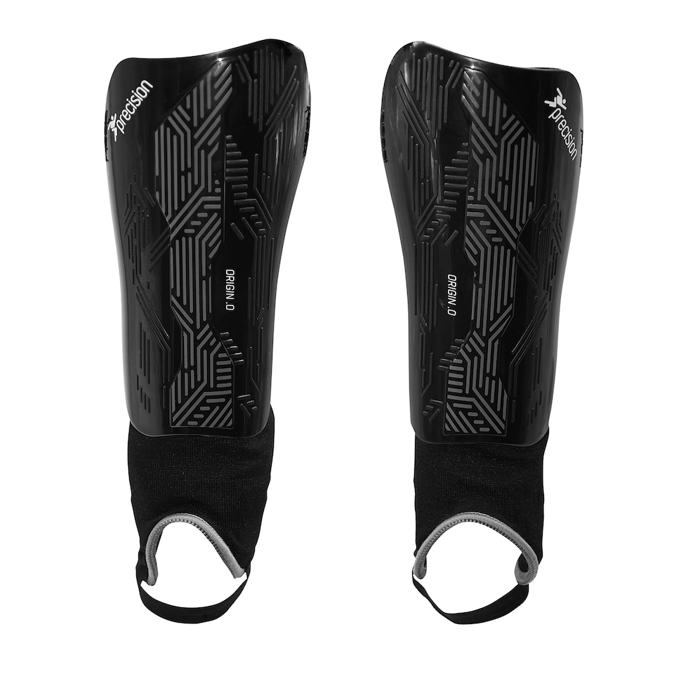Precision Origin.0 Shin & Ankle Guards - Black/Black - XSmall - PRA216XSB - Black/Black - XSmall - PRA216XSB