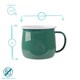image 3 of Argon Tableware Coloured Enamel Belly Mugs - 375ml - Green - Pack of 6 | Green | Green