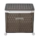 image 4 of Living and Home Foldable Laundry Basket with Casters,Multifunctional Storage Bsket- Black, M | Black | L