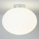 image 2 of CGC FRAZER White Opal Glass Surface Mount Round Ceiling Light Chrome Finish White