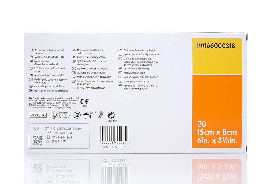 image 1 of Primapore Dressing 15cm x 8cm - Pack of 20 Single Dressings 66000318 [UK]