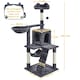 image 3 of Yaheetech 136.5 cm Tall Multilevel Cat Tree Condo Dark Grey