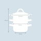 image 6 of Cooks Professional 3 Tier Stainless Steel Steamer Pan - Suitable for All Hobs | Silver | Silver | 20cm | 1