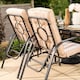 image 3 of Hadleigh Reclining 6 Seater Garden Dining And Leisure Furniture Set In Beige