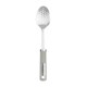 image 1 of Pendeford Sage Leaf 13-Inch Stainless Steel Slotted Spoon with Soft Touch Handle – Sturdy & Easy-to-Clean Cooking Essential