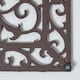 image 4 of Homescapes Cast Iron Door Mat Brown Rectangular Parisian Design