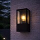 image 4 of CGC Dave Black Stainless Steel Outdoor Wall Light Lantern E27 IP54