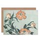 image 1 of Hokusai Poppies Poppy Flower Detail Japanese Floral Art Greeting Card