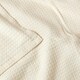 image 4 of Homescapes Organic Cotton Waffle Blanket/ Throw Natural - 228 x 228 cm | Cream
