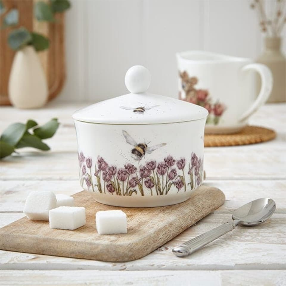 image 1 of Wrendale Designs 'Flight Of The Bumble' Bee Covered Sugar Pot