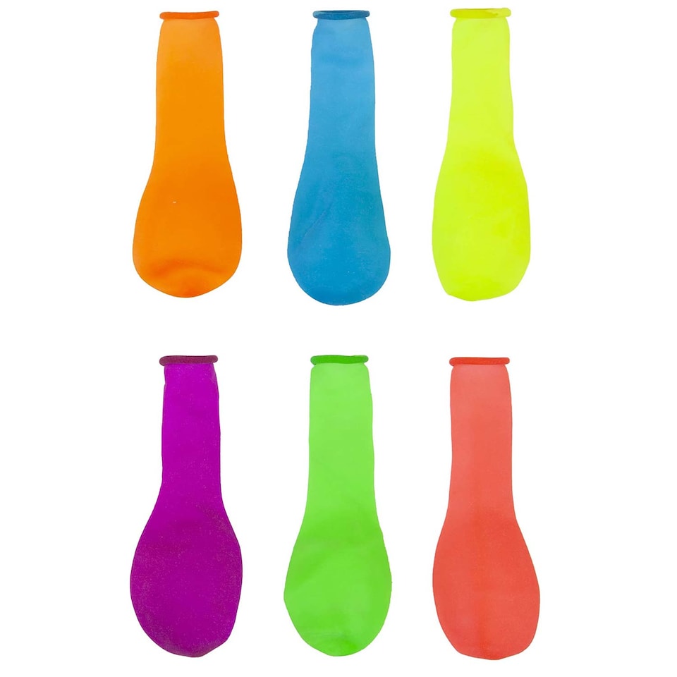 VFM e-Store Water Balloons 20 Pack - Easy-Fill Assorted Neon