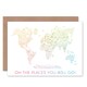 image 1 of Oh Places You Will Go Bon Voyage Travel Art Card