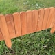 image 2 of Wooden Log Roll Style Garden Lawn Edging (70cm x 20cm) - 3 Panels