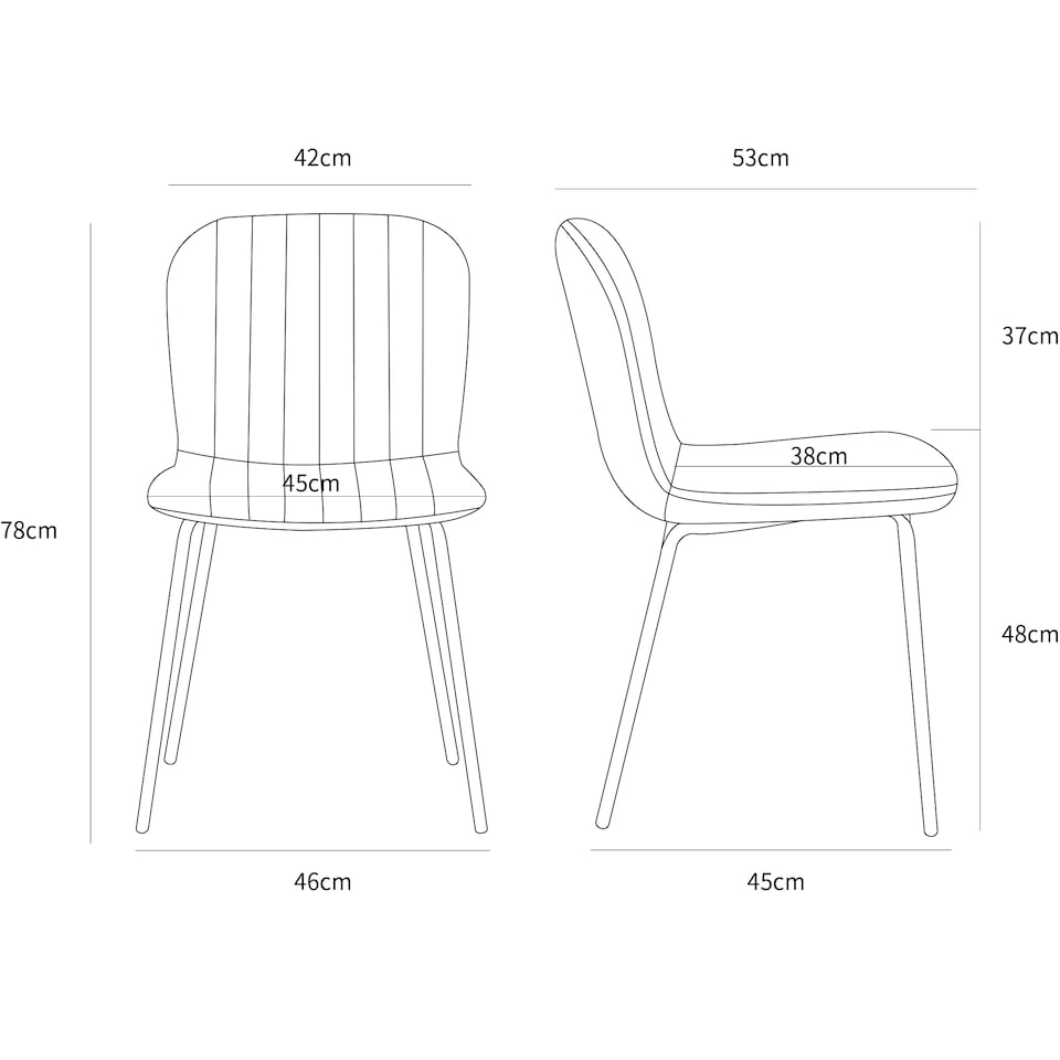 image 1 of Set of 6 Teddy Faux Fur Stitched Design Dining Chairs Blue Bella by MCC