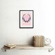 image 2 of Kids Girl Beautiful Quote Pink Floral 9x7" Black Framed Wall Art Print
