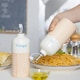 image 5 of Nicola Spring Hand-Printed Olive Oil Pourer Bottle - 500ml - Orange