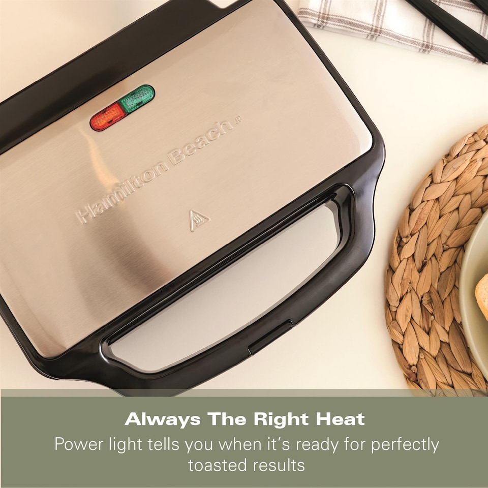 image 1 of Hamilton Beach 2 Slice Deep Fill Sandwich Toaster