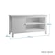 image 7 of Karlstad Low Sideboard with Storage in White
