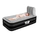 image 1 of Get Fit Air Bed With Built In Electric Pump - Premium Single Airbed - Quick Blow Up Bed With Headboard & Free Inflatable Pillow | Black | Black / Grey | 1