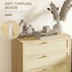 image 6 of HOMCOM 3 Drawer Cabinet Storage Cupboard Sideboard Organiser Living Room