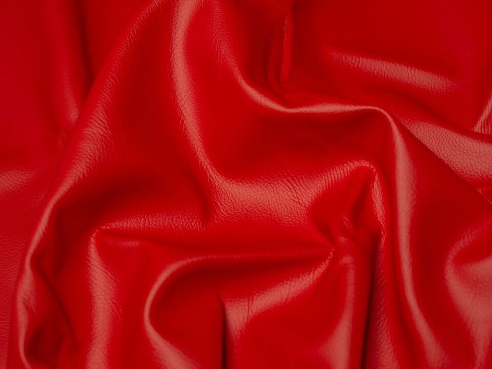 Minerva Core Range Red Heavy Fire Retardant Faux Leather Fabric for Bag Making, Dressmaking, Upholstery, 135cm / 53" Wide - per metre