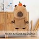 image 8 of Capybara Soft Toy Cute Plushie Huggable Cuddly Stuffed Toy 35cm Light Brown