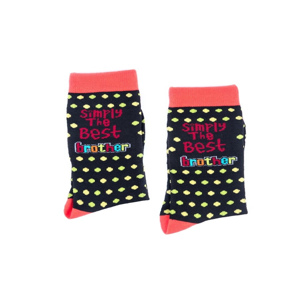 image 1 of Simply The Best Brother Socks | Multi