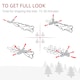 image 4 of HOMCOM 7FT Home Decoration Artificial Christmas Tree Xmas Gift Metal Stand