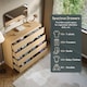 image 5 of Vida Designs Denver 8 Drawer Chest of Drawers Bedroom Storage, Pine