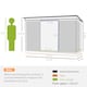 image 5 of Outsunny 9 x 4FT Metal Garden Storage Shed w/ 2 Door, Light Grey