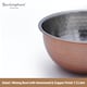 image 4 of Buckingham Salad / Mixing Bowl Stainless Steel with hammered  & copper finish 7.2 Litre / 30 cm