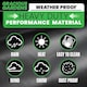 image 7 of Gracious Gardens Rectangular 180x120x74cm Waterproof Garden Furniture Cover | Black | Black | 180x120x74cm | 1