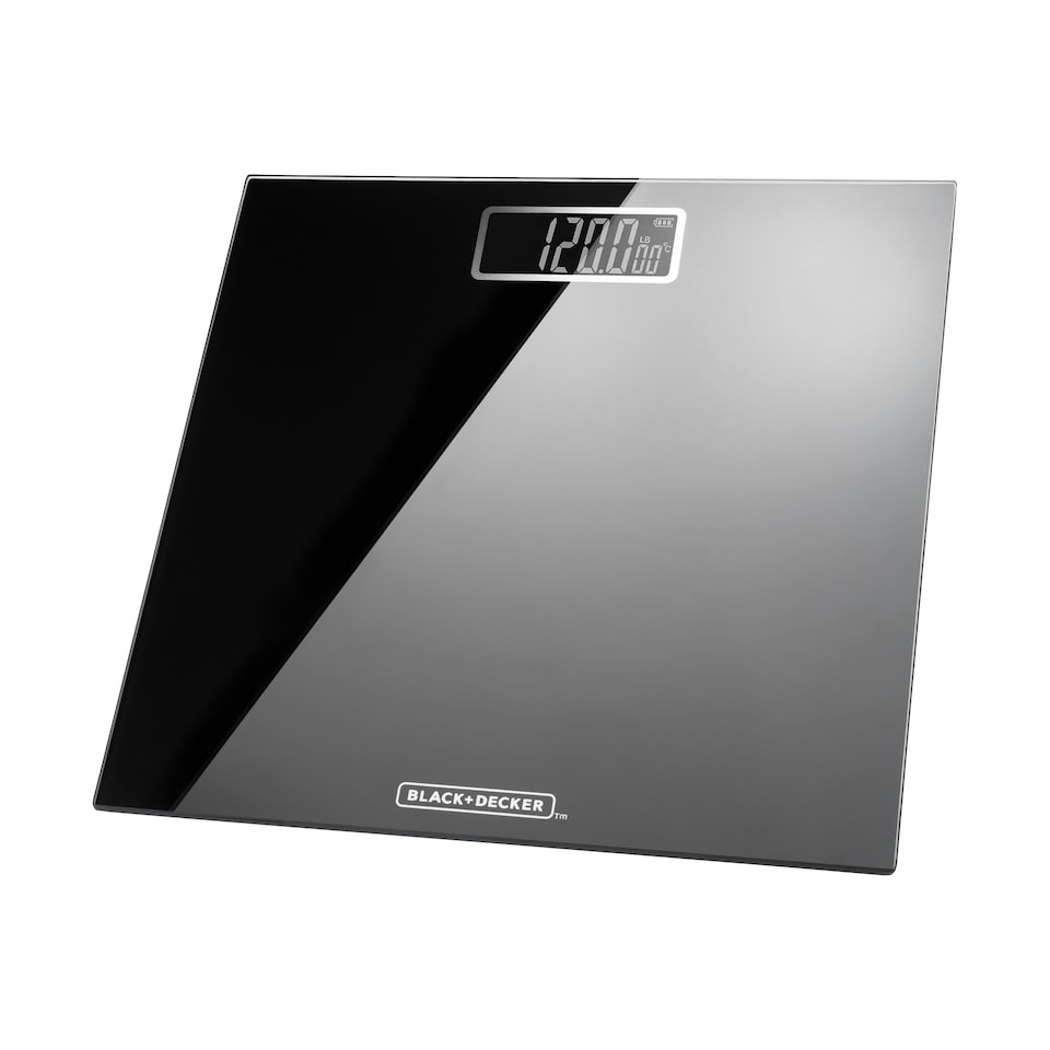 image 1 of BLACK+DECKER BXBS0002GB Digital Bathroom Scale, Tempered Glass, Black