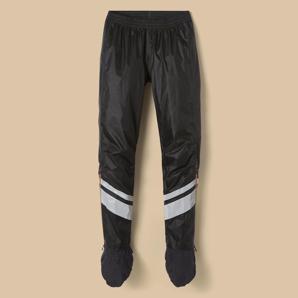image 1 of Decathlon Women's City Cycling Rain Overtrousers with Built-In Overshoes 540