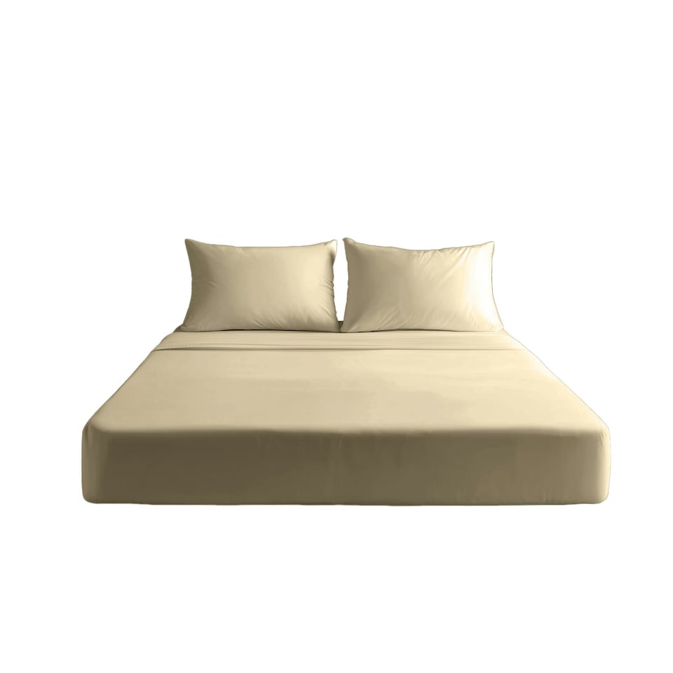 image 1 of Luxury 200TC Soft Touch Fitted Sheet Bed Linen 30cm Extra Deep Skirt White | White | Double