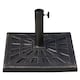 image 1 of 15KG Outsunny Garden Patterned Umbrella Stand Holder Parasol Base Stand 15kg | Bronze | Bronze