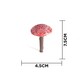 image 3 of Marco Paul Set Of 4 Red Mushroom Garden Ornaments