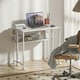 image 6 of HOMCOM 80 cm Foldable Computer Desk on Wheels for Small Spaces | White