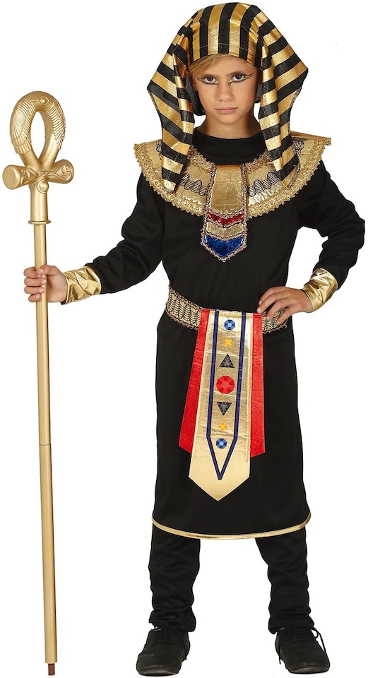 image 1 of Fancy Dress Child Egyptian Black Gold - 7-9 Years